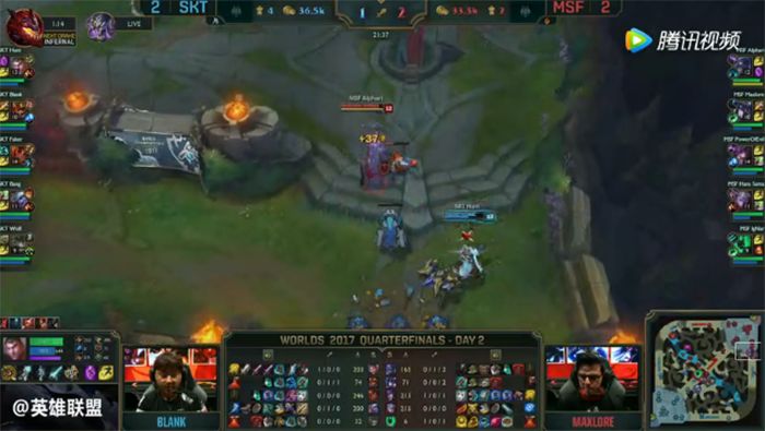 SKT三比二险胜MSF 让世界记住的欧洲兔子队