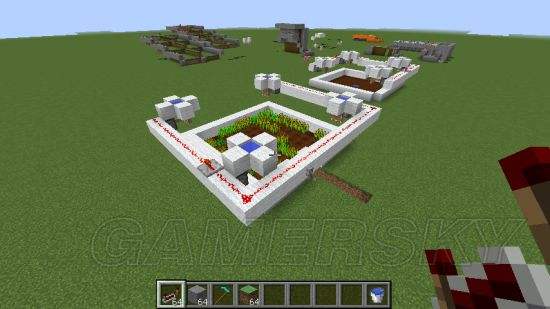 我的世界楼形一年生作物半自动收割机制作详解