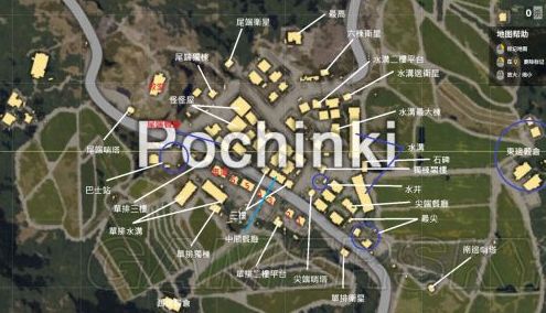 绝地求生p城详细地图绝地求生p城怎么报点