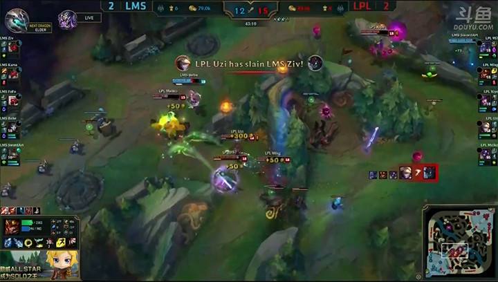 Uzi终拿首冠 LPL夺得全明星冠军