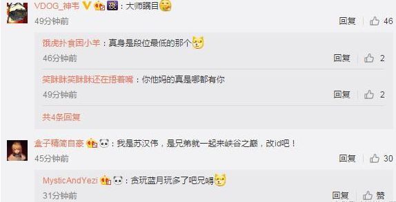 WE峡谷之巅ID是什么 我是苏汉伟什么梗