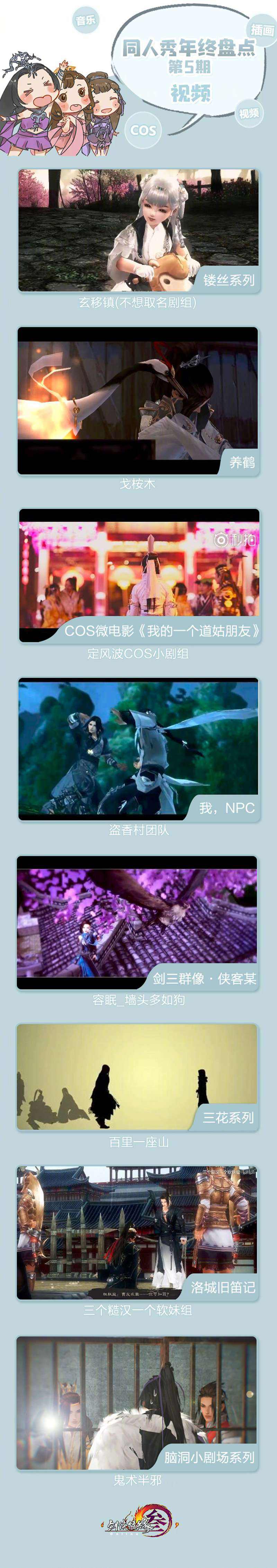 好礼贺岁 《剑网3》2017年度优秀同人作品