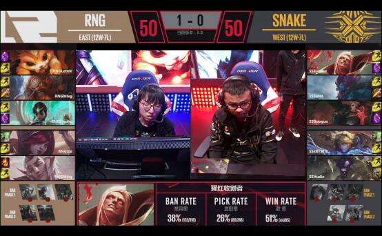 LPL季后赛第三轮，Snake迎战RNG